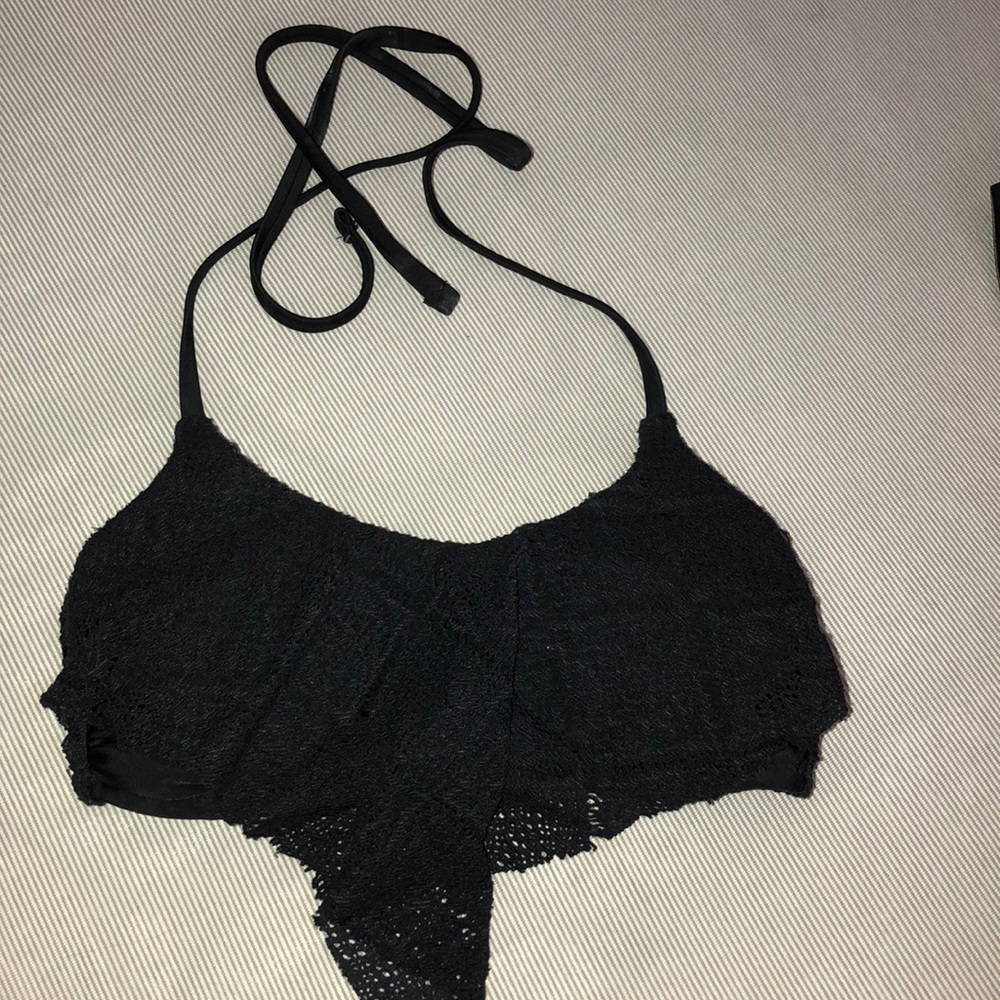 black bikini top